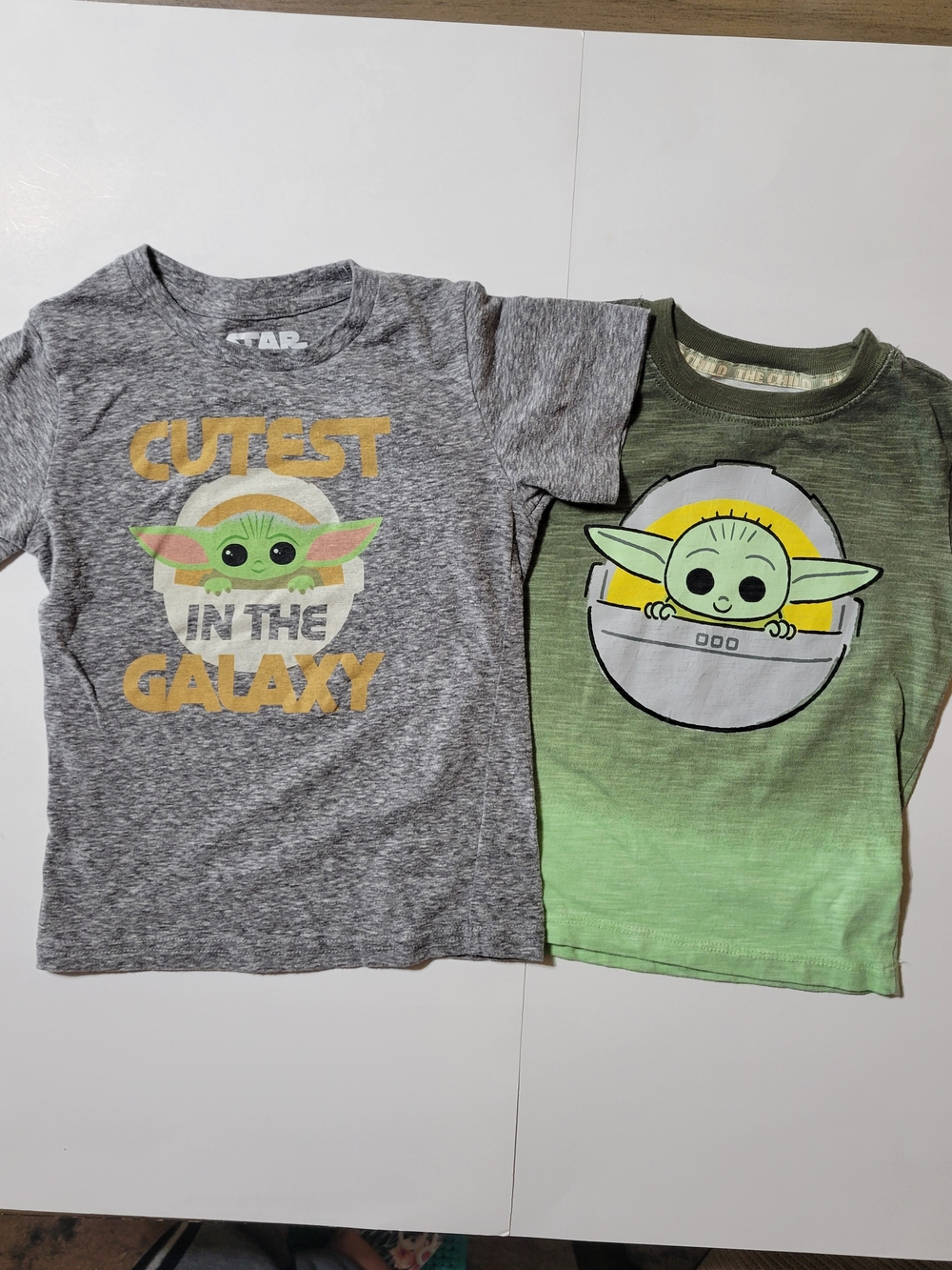 Star Wars Baby Yoda Grogu Toddler Graphic T-Shirt Lot Size 4T